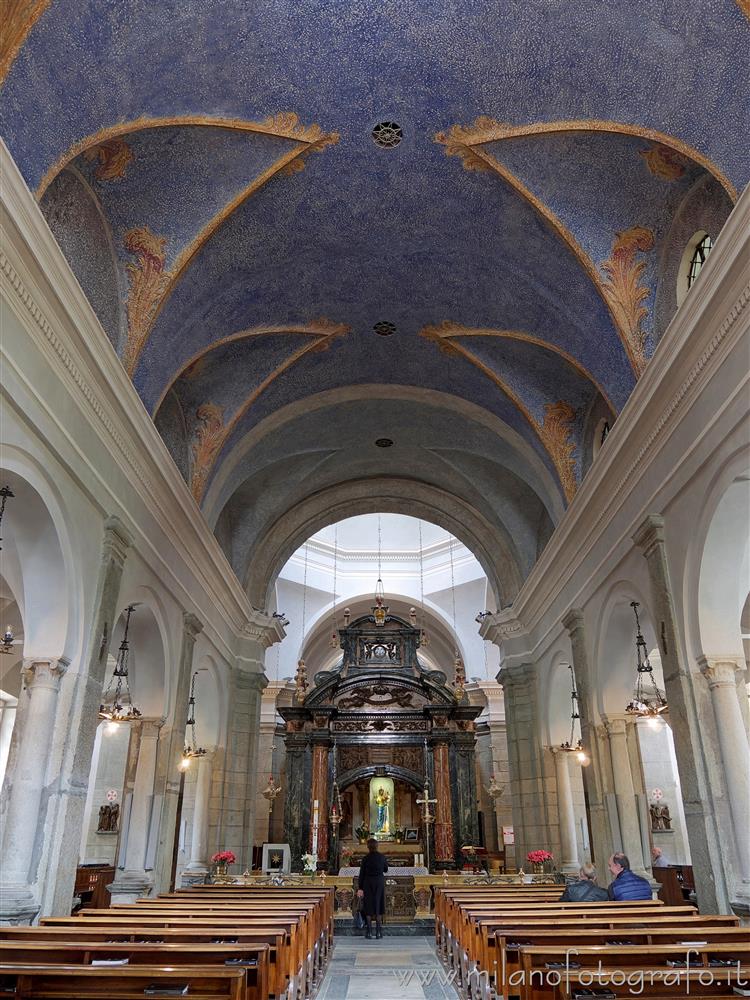 Biella (Italy) - Interior of the Ancient Basilica of the Sanctuary of Oropa
